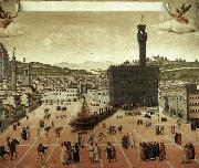 unknow artist Execution of Savonarola on the Piazza della Signoria oil painting reproduction